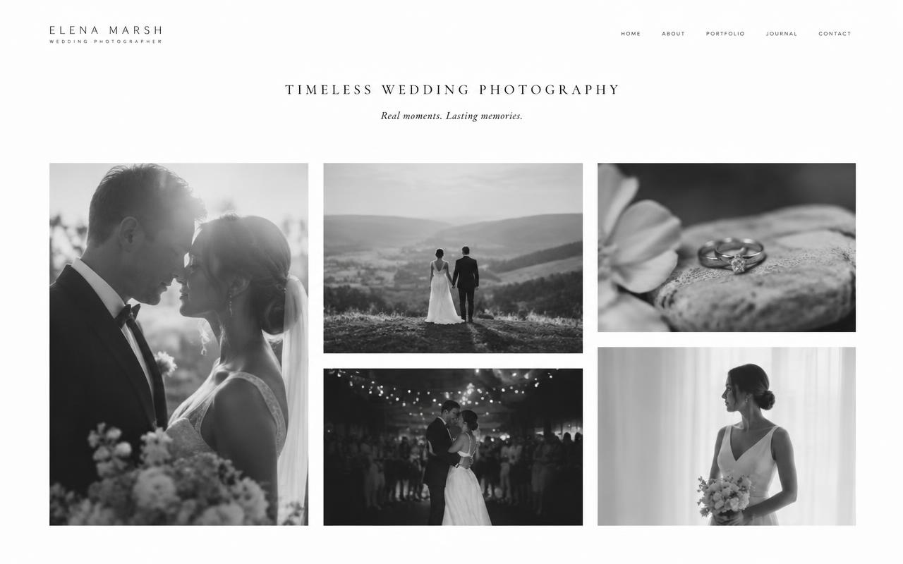 Preview of the Photographer portfolio site